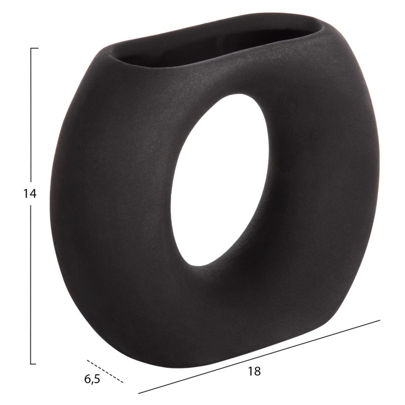 epitrapezio-keramiko-diakosmitiko-fb9464-1 ΕΠΙΤΡΑΠΕΖΙΟ ΚΕΡΑΜΙΚΟ ΔΙΑΚΟΣΜΗΤΙΚΟ ELLIPTO HM4646.02 ΜΑΥΡΟ ΜΑΤ 18x6,5x14Υεκ