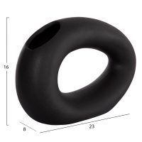 epitrapezio-keramiko-diakosmitiko-fb9464-1 ΕΠΙΤΡΑΠΕΖΙΟ ΚΕΡΑΜΙΚΟ ΔΙΑΚΟΣΜΗΤΙΚΟ ELLIPTO HM4645.02 ΜΑΥΡΟ ΜΑΤ 23x8x16Υ εκ