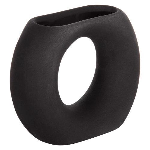 ΕΠΙΤΡΑΠΕΖΙΟ ΚΕΡΑΜΙΚΟ ΔΙΑΚΟΣΜΗΤΙΚΟ ELLIPTO HM4646.02 ΜΑΥΡΟ ΜΑΤ 18x6,5x14Υεκ