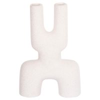 ΕΠΙΤΡΑΠΕΖΙΟ ΚΕΡΑΜΙΚΟ ΔΙΑΚΟΣΜΗΤΙΚΟ MANI HM4642.01 ΥΠΟΛΕΥΚΟ ΚΡΥΣΤΑΛΛΙΚΟ 15,5x6x23,5Υεκ