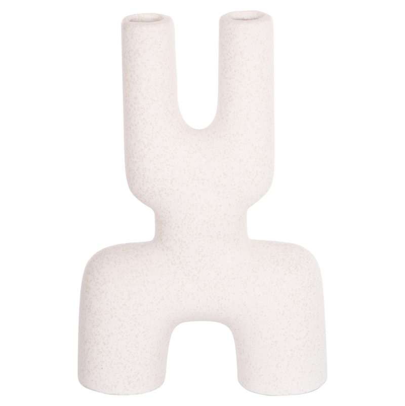 ΕΠΙΤΡΑΠΕΖΙΟ ΚΕΡΑΜΙΚΟ ΔΙΑΚΟΣΜΗΤΙΚΟ MANI HM4642.01 ΥΠΟΛΕΥΚΟ ΚΡΥΣΤΑΛΛΙΚΟ 15,5x6x23,5Υεκ