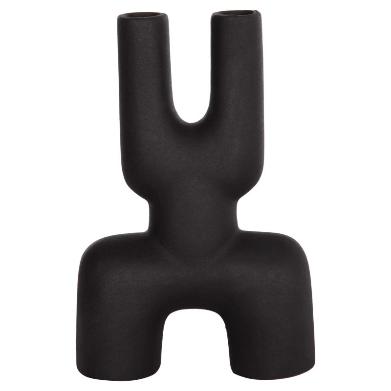 ΕΠΙΤΡΑΠΕΖΙΟ ΚΕΡΑΜΙΚΟ ΔΙΑΚΟΣΜΗΤΙΚΟ MANI HM4642.02 ΜΑΥΡΟ ΜΑΤ 15,5x6x23,5Υεκ