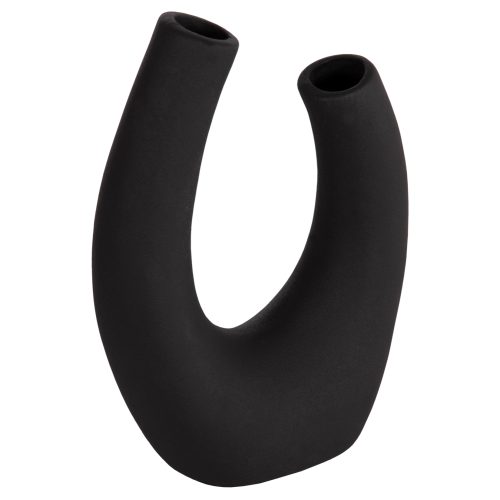 ΕΠΙΤΡΑΠΕΖΙΟ ΚΕΡΑΜΙΚΟ ΔΙΑΚΟΣΜΗΤΙΚΟ ELLIPTO HM4643.02 ΜΑΥΡΟ ΜΑΤ 15x7x21,5Υεκ