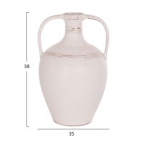 epitrapezios-diakosmitikos-amforeas-fb94-1 ΔΙΑΚΟΣΜΗΤΙΚΟΣ ΑΜΦΟΡΕΑΣ FEAX HM4676.02L ΛΕΥΚΗ ΤΕΡΑΚΟΤΑ--35x35x58Υεκ.