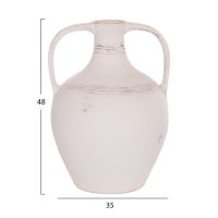 ΔΙΑΚΟΣΜΗΤΙΚΟΣ ΑΜΦΟΡΕΑΣ FEAX HM4676.02S ΛΕΥΚΗ ΤΕΡΑΚΟΤΑ--35x35x48Υεκ.