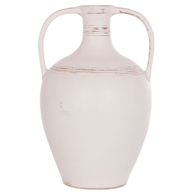 epitrapezios-diakosmitikos-amforeas-fb94-2 ΔΙΑΚΟΣΜΗΤΙΚΟΣ ΑΜΦΟΡΕΑΣ FEAX HM4676.02L ΛΕΥΚΗ ΤΕΡΑΚΟΤΑ--35x35x58Υεκ.