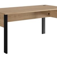 Faro γραφείο 160x80x74εκ. Blond Oak / Μαύρο