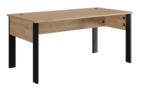 Faro γραφείο 160x80x74εκ. Blond Oak / Μαύρο