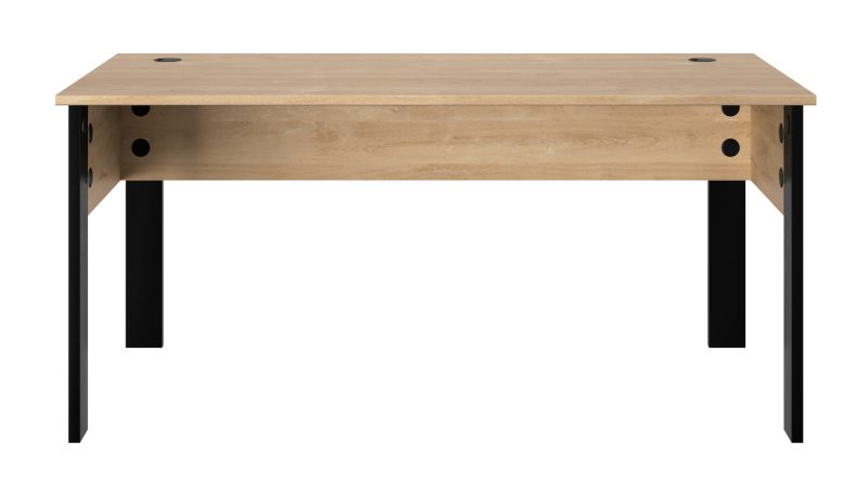 Faro γραφείο 160x80x74εκ. Blond Oak / Μαύρο