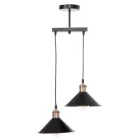 ΦΩΤΙΣΤΙΚΟ ΟΡΟΦΗΣ 2ΦΩΤΟ BELL HM7531.11 ΜΑΥΡΟ ΜΕΤΑΛΛΟ-ΧΑΛΚΙΝΟ ΝΤΟΥΙ Φ21,5x135Υεκ.