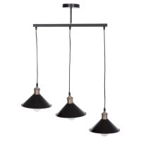 ΦΩΤΙΣΤΙΚΟ ΟΡΟΦΗΣ 3ΦΩΤΟ BELL HM7533.11 ΜΑΥΡΟ ΜΕΤΑΛΛΟ-ΧΑΛΚΙΝΟ ΝΤΟΥΙ Φ21,5x128Υεκ.