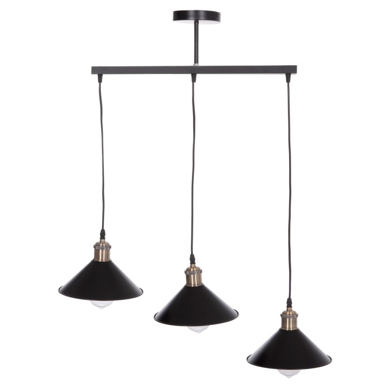 ΦΩΤΙΣΤΙΚΟ ΟΡΟΦΗΣ 3ΦΩΤΟ BELL HM7533.11 ΜΑΥΡΟ ΜΕΤΑΛΛΟ-ΧΑΛΚΙΝΟ ΝΤΟΥΙ Φ21,5x128Υεκ.