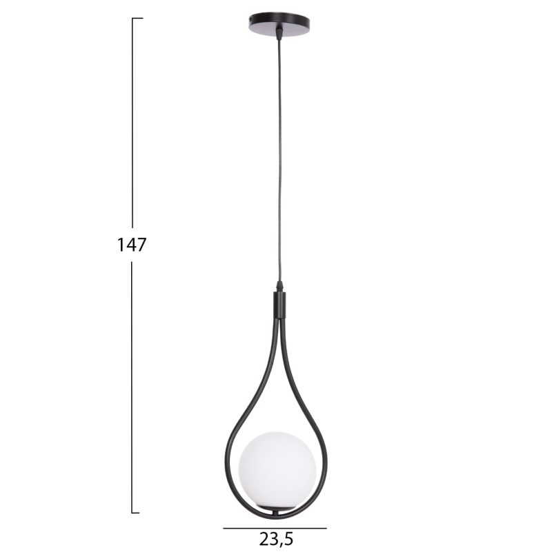 ΦΩΤΙΣΤΙΚΟ ΟΡΟΦΗΣ DROPLET HM7503.11 ΜΕΤΑΛΛΟ ΣΕ ΜΑΥΡΟ-ΛΕΥΚΟΣ ΓΛΟΜΠΟΣ 23,5x12x147Υεκ.