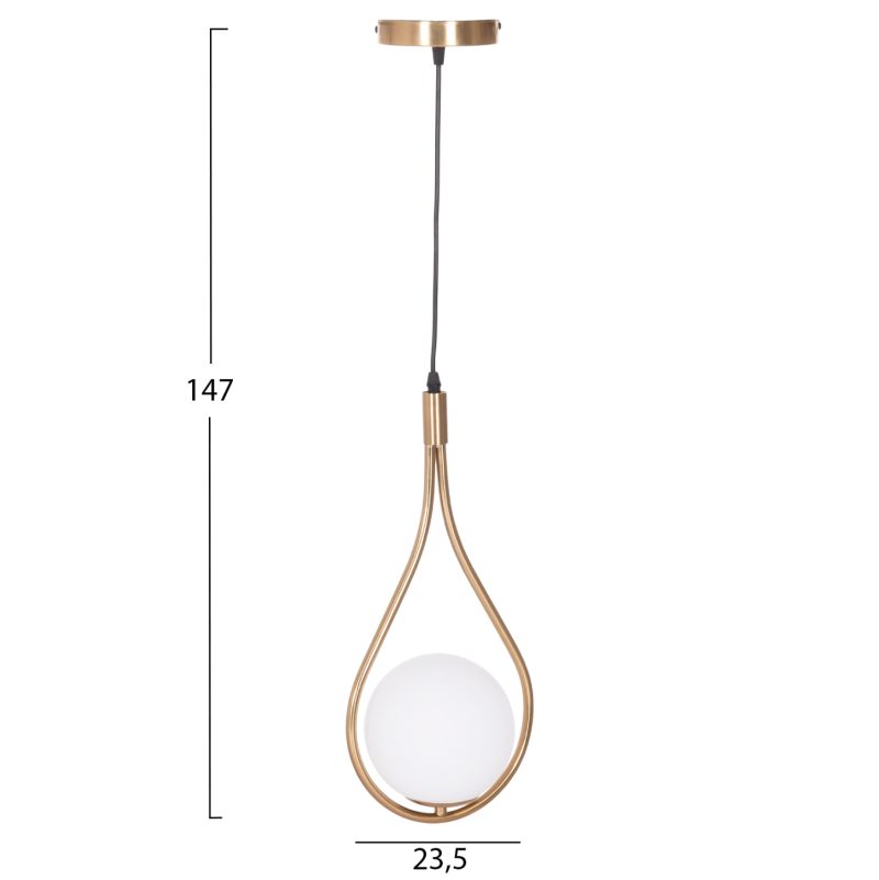 ΦΩΤΙΣΤΙΚΟ ΟΡΟΦΗΣ DROPLET HM7503.12 ΜΕΤΑΛΛΟ ΣΕ ΧΡΥΣΟ-ΛΕΥΚΟΣ ΓΛΟΜΠΟΣ 23,5x12x147Υεκ.