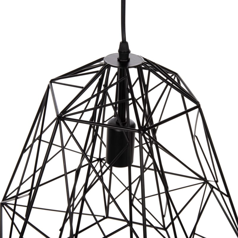 ΦΩΤΙΣΤΙΚΟ ΟΡΟΦΗΣ ΚΡΕΜΑΣΤΟ HM4066 ΜΑΥΡΟ ΜΕΤΑΛΛΙΚΟ ΚΑΠΕΛΟ 39x34x130Υεκ.