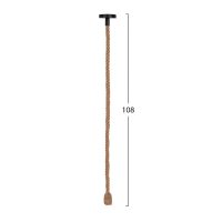 ΦΩΤΙΣΤΙΚΟ ΟΡΟΦΗΣ ΚΡΕΜΑΣΤΟ ΜΕ ΛΑΜΠΤΗΡΑ HM11932.02--ΣΧΟΙΝΙ 1m ΠΑΧΟΥΣ 2cm-ΝΤΟΥΙ Ε27