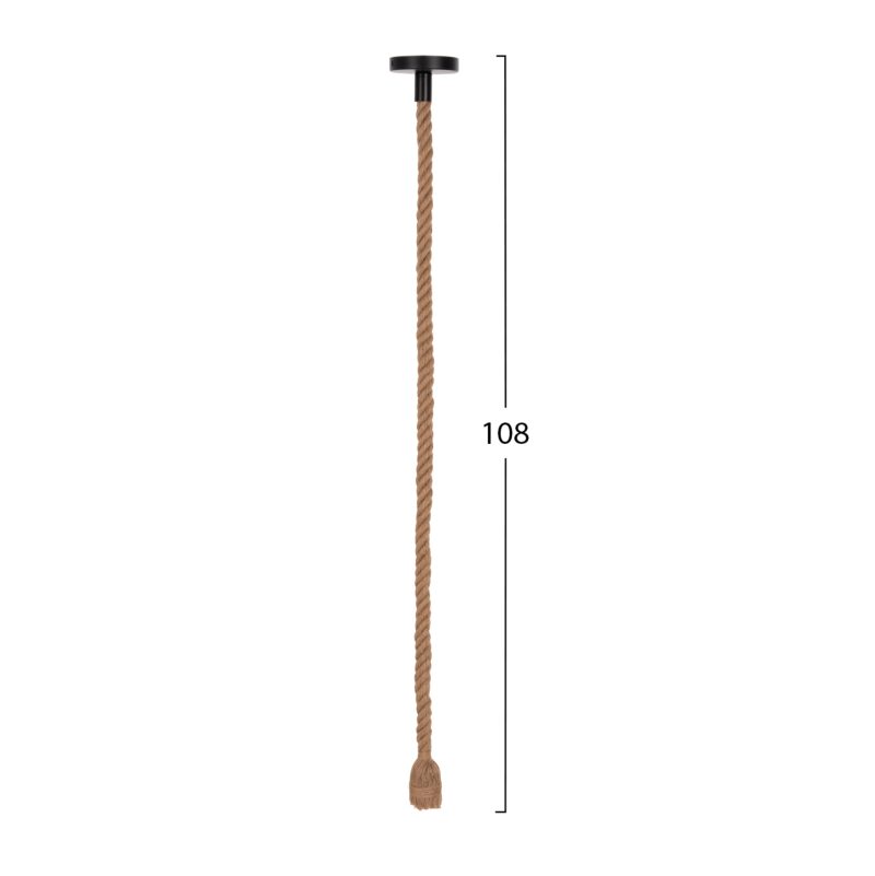 ΦΩΤΙΣΤΙΚΟ ΟΡΟΦΗΣ ΚΡΕΜΑΣΤΟ ΜΕ ΛΑΜΠΤΗΡΑ HM11932.02--ΣΧΟΙΝΙ 1m ΠΑΧΟΥΣ 2cm-ΝΤΟΥΙ Ε27