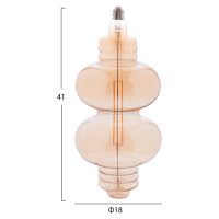 ΦΩΤΙΣΤΙΚΟ ΟΡΟΦΗΣ ΚΡΕΜΑΣΤΟ ΜΕ ΛΑΜΠΤΗΡΑ HM11929.01--ΣΧΟΙΝΙ 1m ΠΑΧΟΥΣ 2cm-ΝΤΟΥΙ Ε27