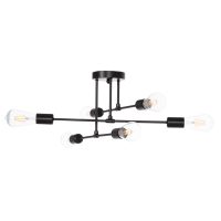 ΦΩΤΙΣΤΙΚΟ ΟΡΟΦΗΣ ΠΟΛΥΦΩΤΟ LIGHTY HM7427.11 ΜΕΤΑΛΛΟ ΣΕ ΜΑΥΡΟ 51x51x23Υεκ.