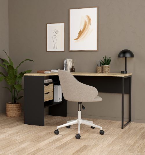 Function Plus γραφείο γωνιακό με δύο συρτάρια 145