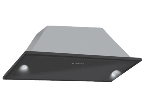 Απορροφητήρας Hyundai HHD25-GD5261BL με πλάτος 52cm και απορροφητική ισχύ 1000 m³/h - Silver Frame & Black Glass