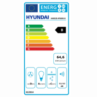 Απορροφητήρας Hyundai HHD25-P5691X με πλάτος 90cm και απορροφητική ισχύ 650 m³/h - Inox