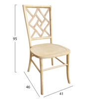 ΚΑΡΕΚΛΑ ΑΠΟ ΞΥΛΟ ΤΟΟΝ WHITE WASH 44.5x48x96Υεκ.HM9410.05