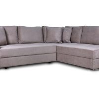 Karina Γωνιακός καναπές κρεβάτι με αποθηκευτικό χώρο & 2 σκαμπό 278x218εκ. Μπεζ σκούρο Δεξιά Γωνία