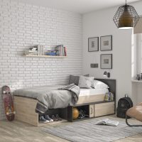 krevati-mono-industrial-biomixaniko-styl-design-galliko-gami-gautier-insidehome-efiviko-foititiko Erquy κρεβάτι μονό με αποθηκευτικό χώρο 204x110εκ. ( για στρώμα 90x200εκ. ) Light Kronberg Oak/Black