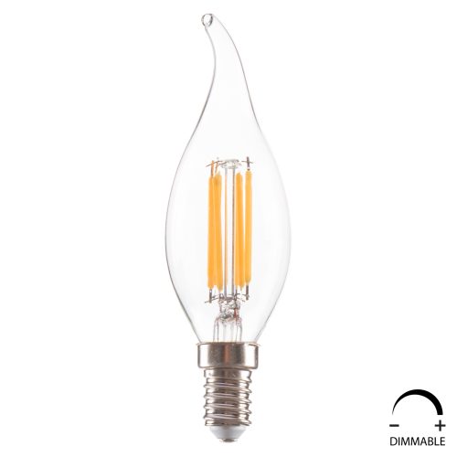 lamptiras-fb9404701-styl-floga-led-filam ΛΑΜΠΤΗΡΑΣ HM4047.01 ΣΤΥΛ ΦΛΟΓΑ LED FILAMENT 6W E14 3000K ΔΙΑΦΑΝΟ DIMMABLE