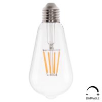 ΛΑΜΠΤΗΡΑΣ HM4188.01 LED FILAMENT 8W E27 DIMMABLE 2700K ΔΙΑΦΑΝΟΣ