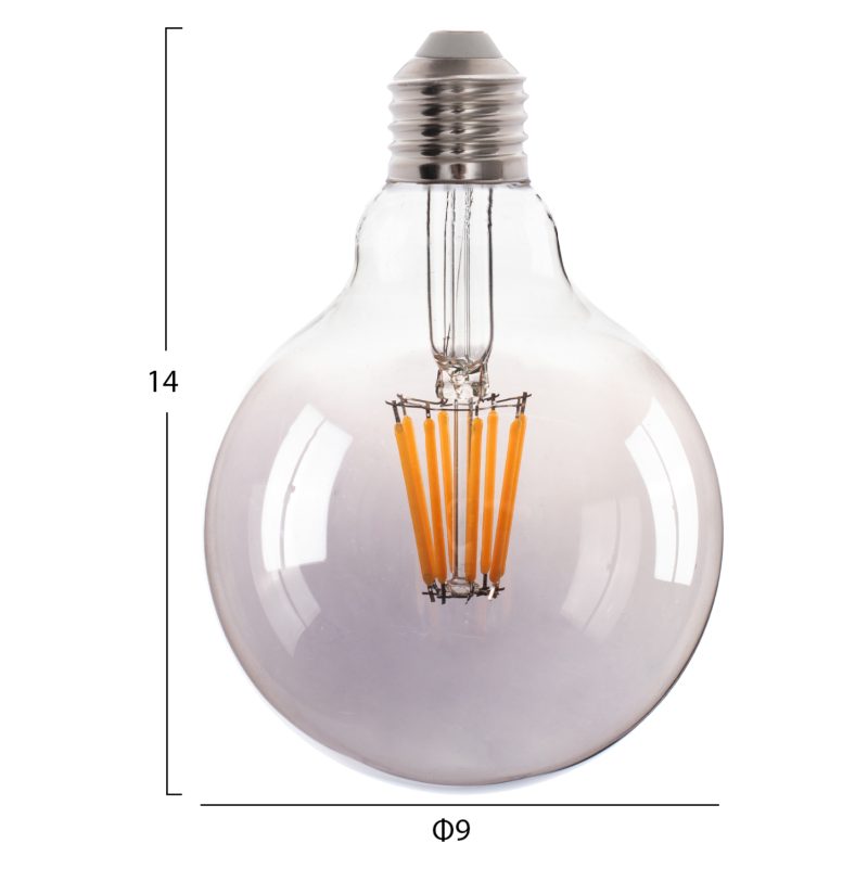 lamptiras-globo-led-filament-8w-e27-3000-1 ΛΑΜΠΤΗΡΑΣ GLOBO LED FILAMENT 8W E27 3000K ΦΙΜΕ DIMMABLE HM4050.03