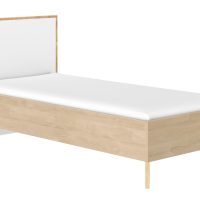 Larvik Κρεβάτι μονό 98x208x93εκ. ( για στρώμα 90x200εκ. )  Blond Oak / White