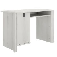 Lugano γραφείο με 1 πόρτα 110x56x77εκ. Whitewashed Oak