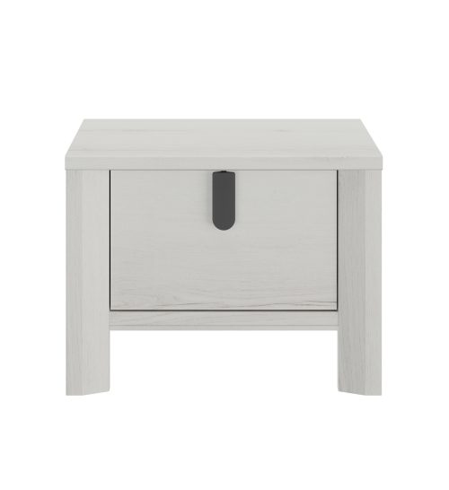 Lugano κομοδίνο με ένα συρτάρι 49x38x37εκ. Whitewashed Oak Lugano κομοδίνο με ένα συρτάρι 49x38x37εκ. Whitewashed Oak