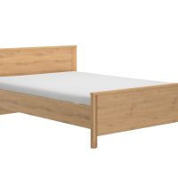 Lugano κρεβάτι διπλό 209x146x80εκ. ( για στρώμα 140x190εκ. ή 140x200εκ. )  Artisan Oak
