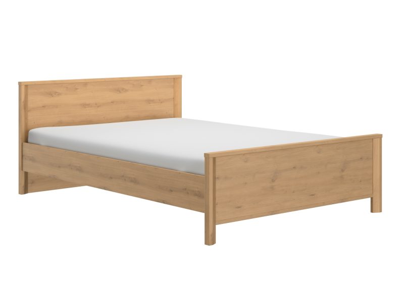 Lugano κρεβάτι διπλό 209x146x80εκ. ( για στρώμα 140x190εκ. ή 140x200εκ. )  Artisan Oak