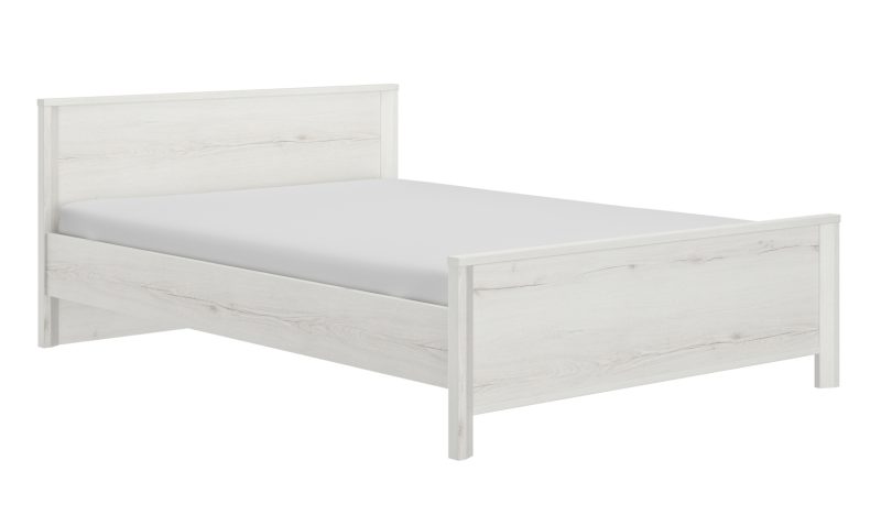 Lugano κρεβάτι διπλό 209x146x80εκ. ( για στρώμα 140x190εκ. ή 140x200εκ. )  Whitewashed Oak