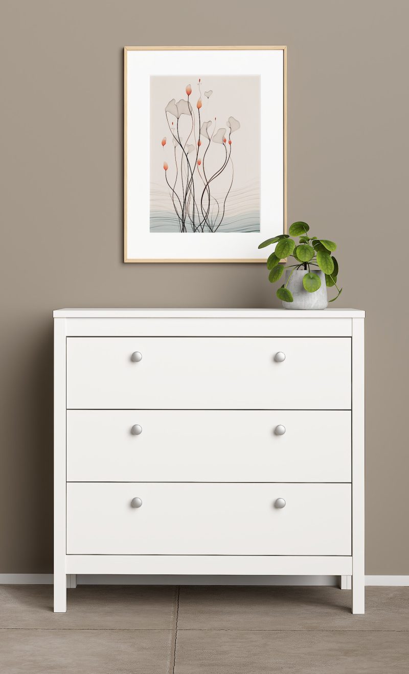 Madrid συρταριέρα με 3 συρτάρια 82