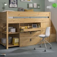 Mael πολυμορφικό υπερυψωμένο κρεβάτι all-in-one με σκάλα Mael πολυμορφικό υπερυψωμένο κρεβάτι all-in-one με σκάλα