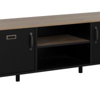 Manchester Έπιπλο τηλεόρασης 136x40x47εκ. Helvezia Oak / Black