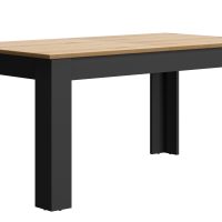 Manchester τραπέζι επεκτεινόμενο 160/200x90x77εκ. Helvezia Oak / Black
