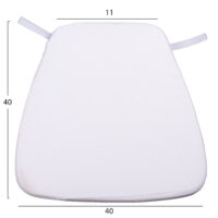 ΜΑΞΙΛΑΡΙ TIFFANYS HM8058.41FC ΜΕ ΥΦΑΣΜΑ WATER REPELLENT ΛΕΥΚΟ 43,5x40x3Υεκ.