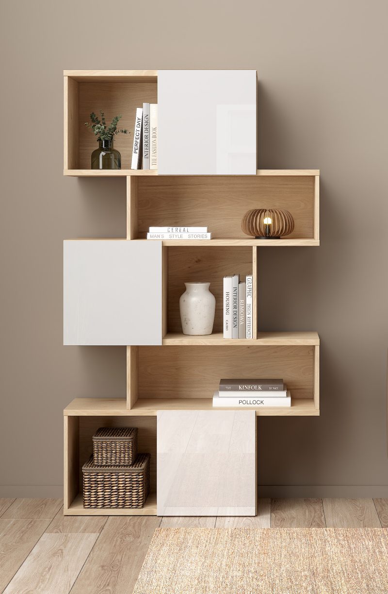 Maze βιβλιοθήκη με 3 ντουλάπια 95