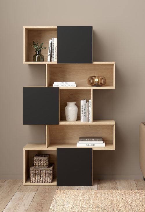 Maze βιβλιοθήκη με 3 ντουλάπια 95 Maze βιβλιοθήκη με 3 ντουλάπια 95