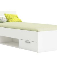 michigan_krevati_mono_me_apothikeytiko_xwro_leyko_4 Michigan κρεβάτι μονό με δυο συρτάρια 95x205x75εκ. ( για στρώμα 90x200εκ. ) Λευκό