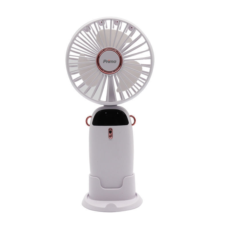 Ανεμιστήρας Mini PRMF-80695 Primo 3.5'' 9cm Λευκός Επαναφορτιζόμενος