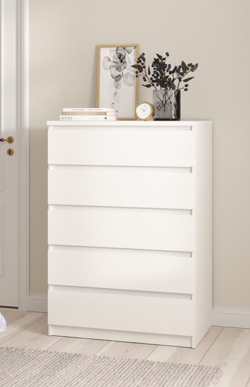 Naia συρταριέρα με 5 συρταριέρα 77x50x111