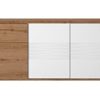 Otello μπουφές με 3 πόρτες και 1 συρτάρι 180x47x87εκ.  Helvezia Oak / Λευκό