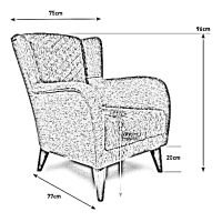 pencilsketchadjusted-1001200 Camper πολυθρόνα 75x77x96εκ. Καφεγκρι